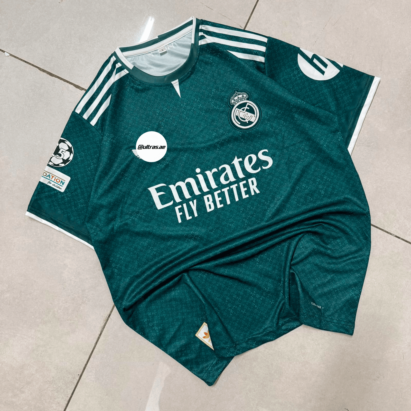 Dark green Real Madrid 2026/27 away football jersey